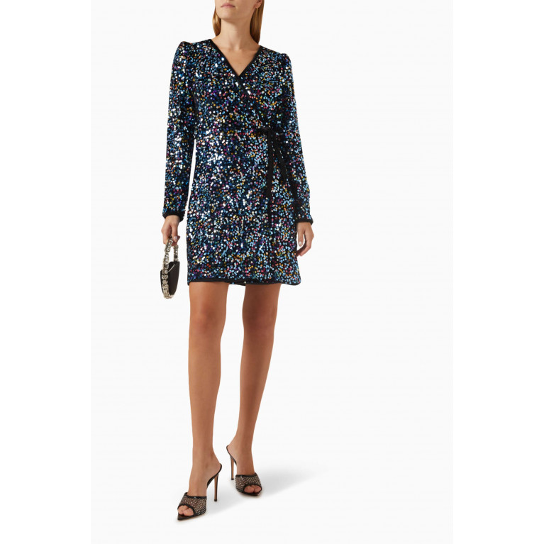 Y.A.S - Yaskillo Wrap Dress in Sequins