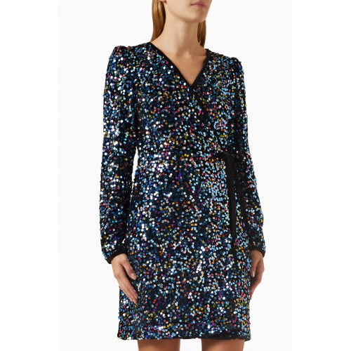 Y.A.S - Yaskillo Wrap Dress in Sequins