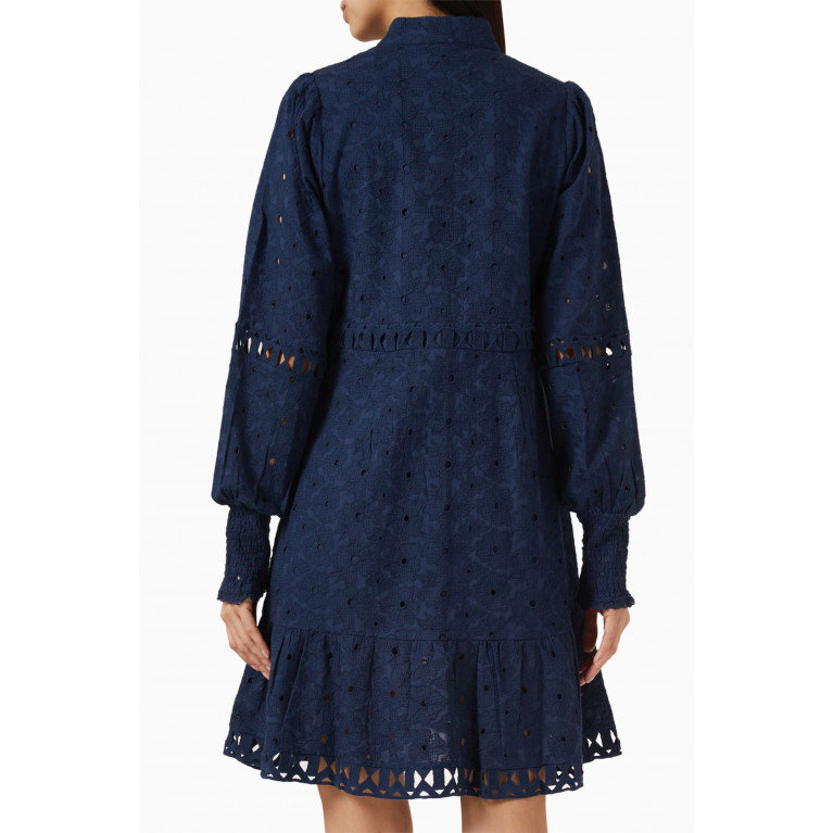 Y.A.S - Yassurio Broderie Anglaise Mini Dress in Organic Cotton