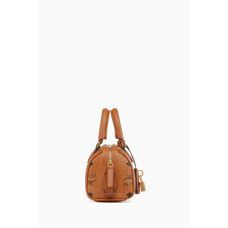 MCM - Mini Ella Boston Top-handle Bag in Coated-canvas