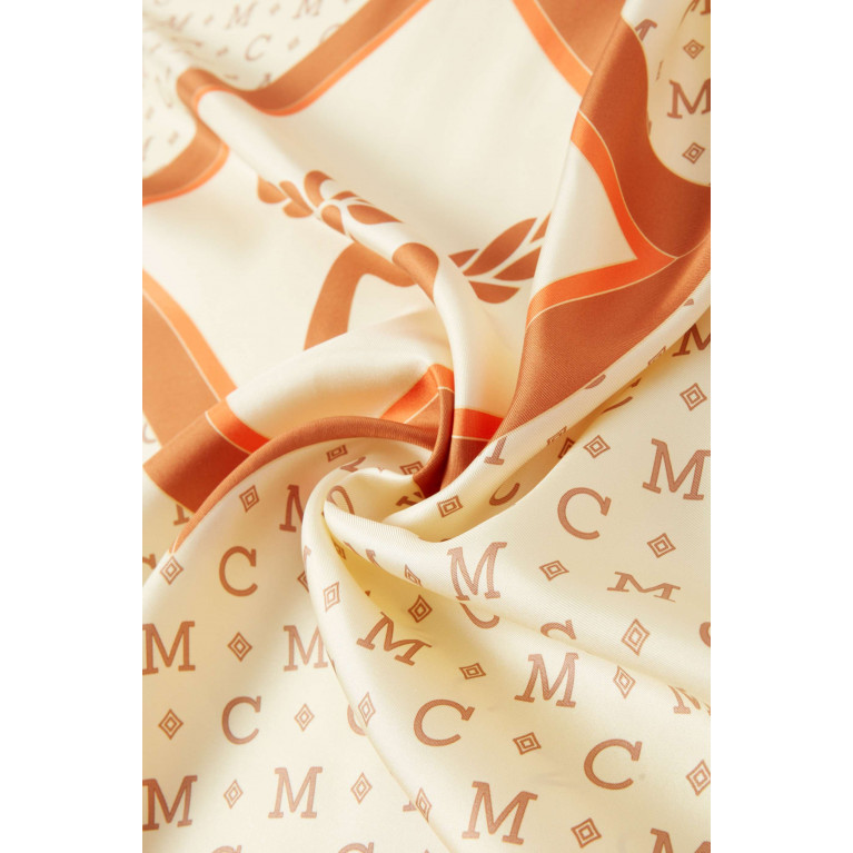 MCM - Diamond Monogram Scarf in Organic Silk