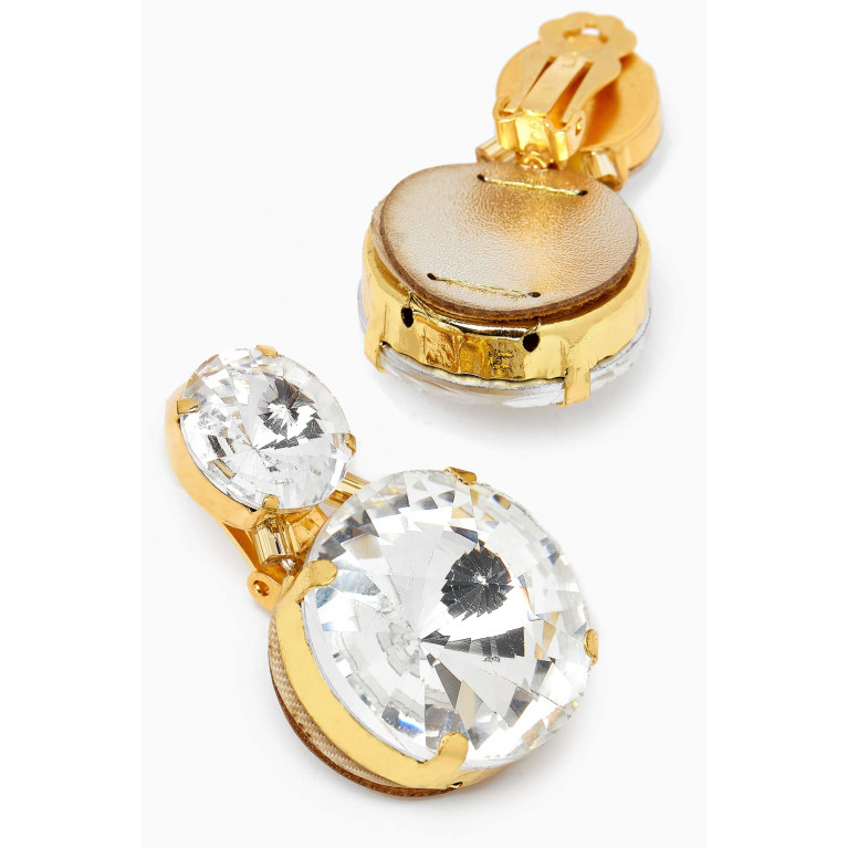 VANINA - Clochette Drop Clip-on Earrings in Gold-plated Brass Gold