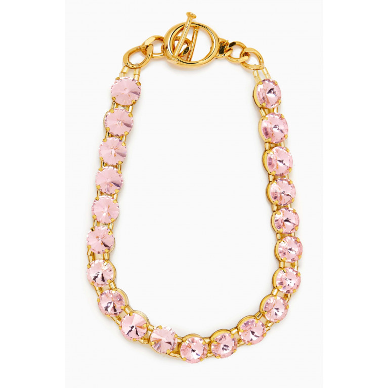VANINA - Clochettes Tennis Necklace in Gold-plated brass
