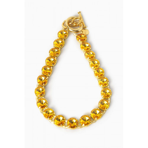 VANINA - Clochettes Tennis Necklace in Gold-plated brass Yellow