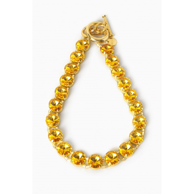 VANINA - Clochettes Tennis Necklace in Gold-plated brass Yellow