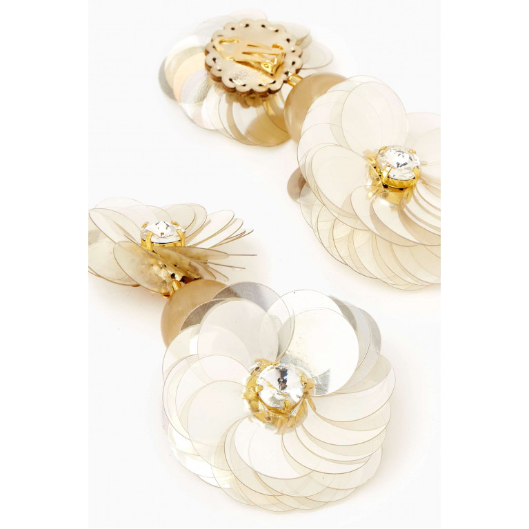 VANINA - Eclats de Paquerette Drop Earrings in Gold-plated Brass