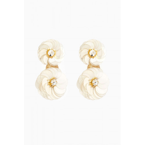 VANINA - Eclats de Paquerette Drop Earrings in Gold-plated Brass