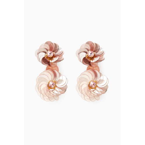 VANINA - Eclats de Paquerette Drop Earrings in Rose-plated Brass Pink