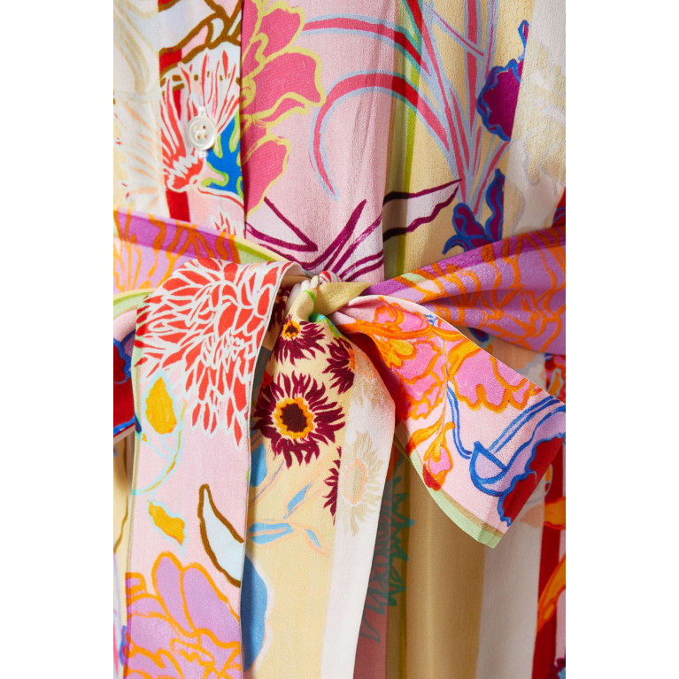 Borgo de Nor - Whitley Floral-print Midi Dress in Crepe