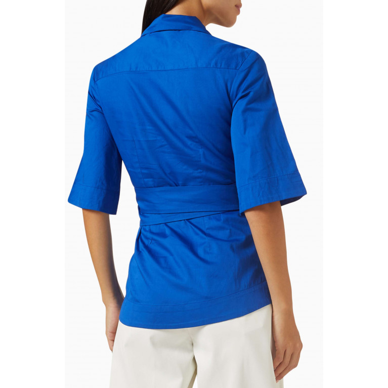 Notebook - Marca Shirt in Cotton-poplin Blue