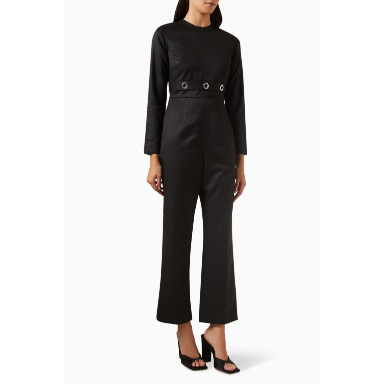 Notebook - Nera Jumpsuit in Terry-rayon Black