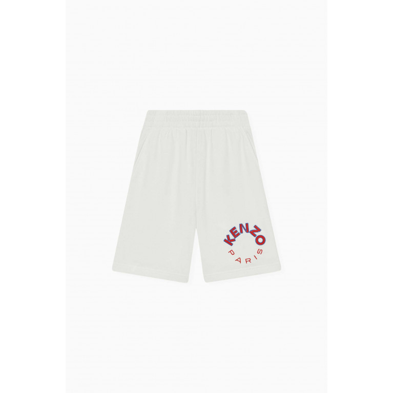 KENZO KIDS - Logo Bermuda Shorts in Cotton-jersey