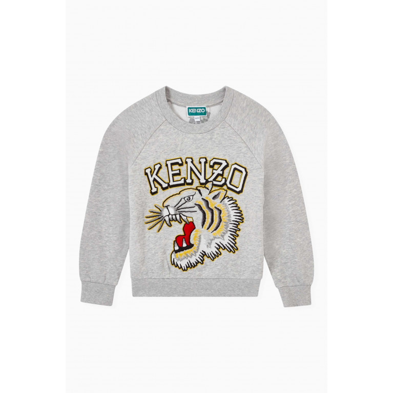 KENZO KIDS - Tiger Logo Sweatshirt in Cotton