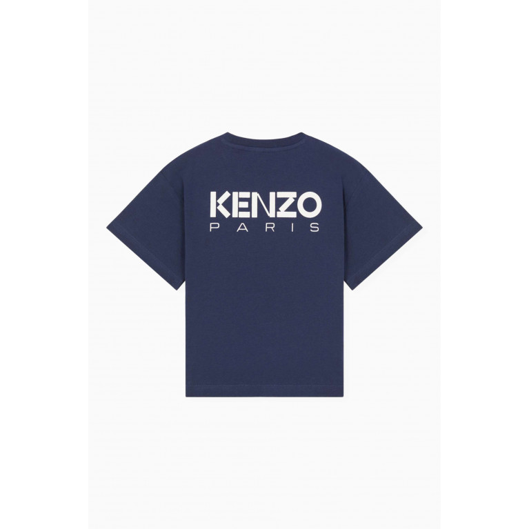 KENZO KIDS - Boke Flower T-shirt in Cotton Blue