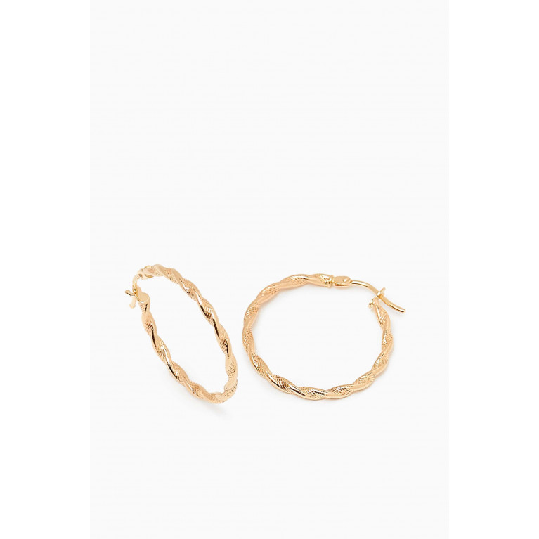M's Gems - Myla Hoop Earrings in 18kt Gold