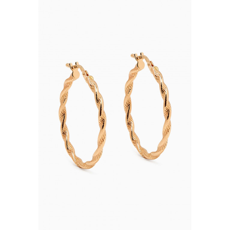 M's Gems - Myla Hoop Earrings in 18kt Gold