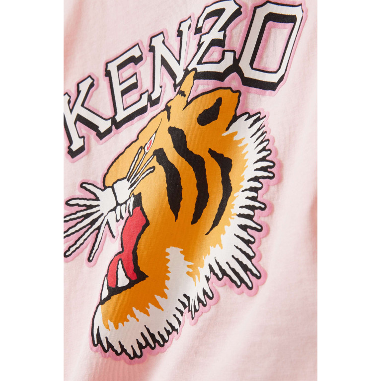 KENZO KIDS - Tiger-print T-shirt in Cotton Jersey