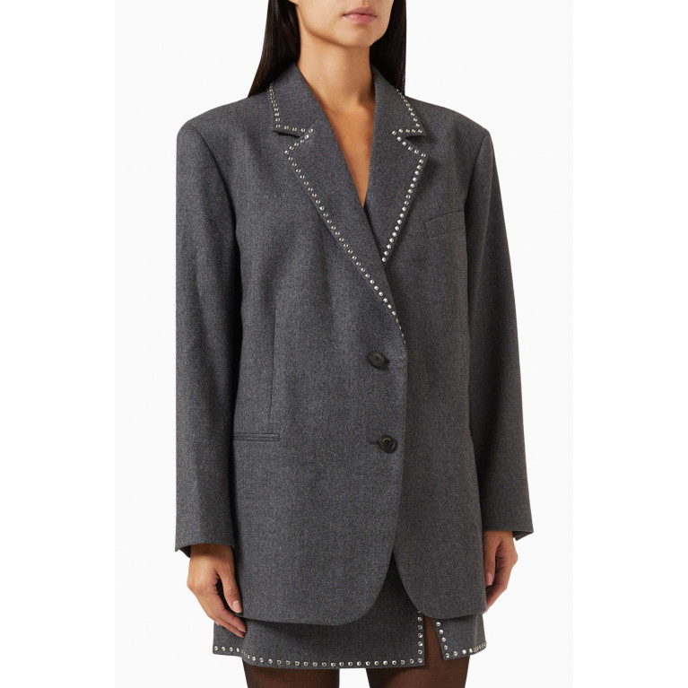 Sandro - Sade Crystal-embellished Suit Jacket in Wool