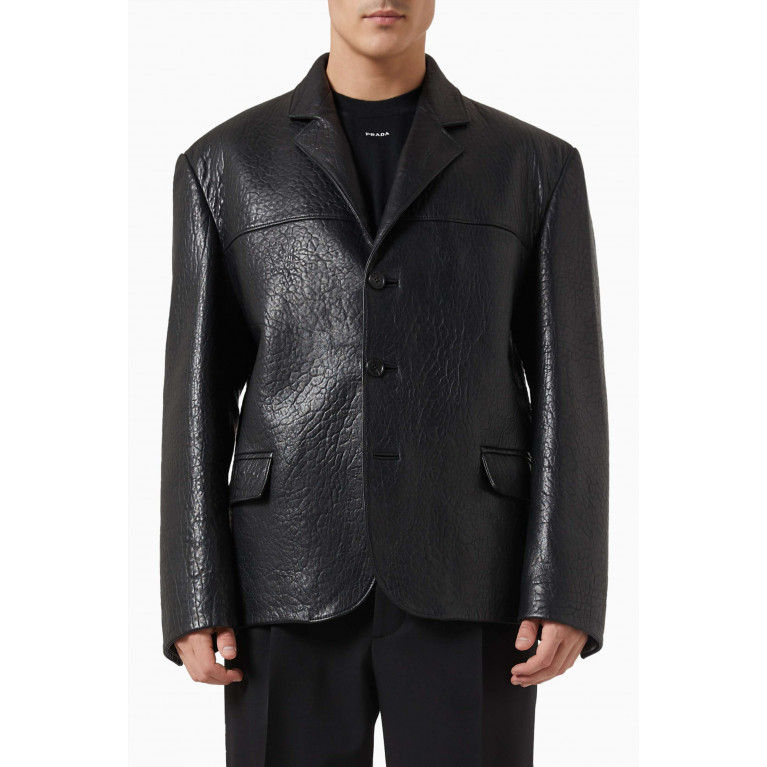 Prada - Single-breasted Jacket in Nappa Leather
