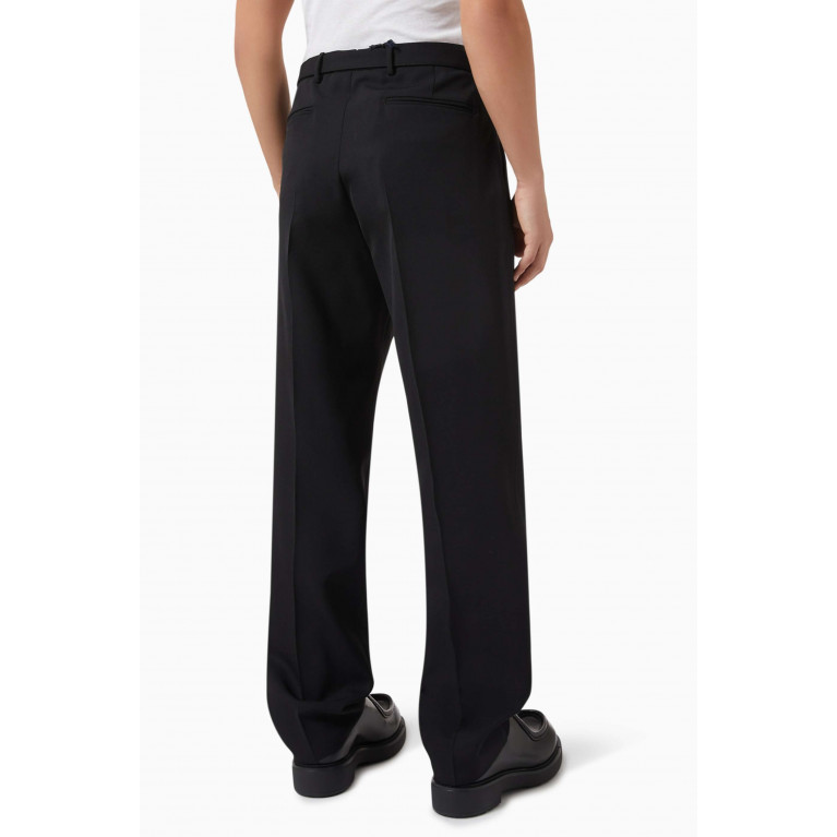 Prada - Belted Pants in Wool Gabardine