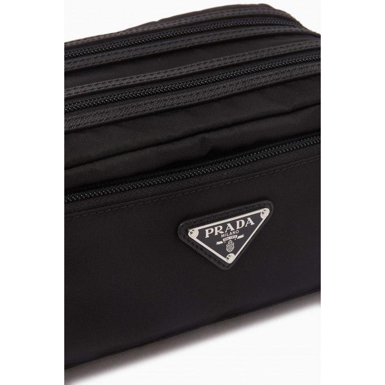 Prada - Logo Washbag in Re-Nylon & Saffiano leather