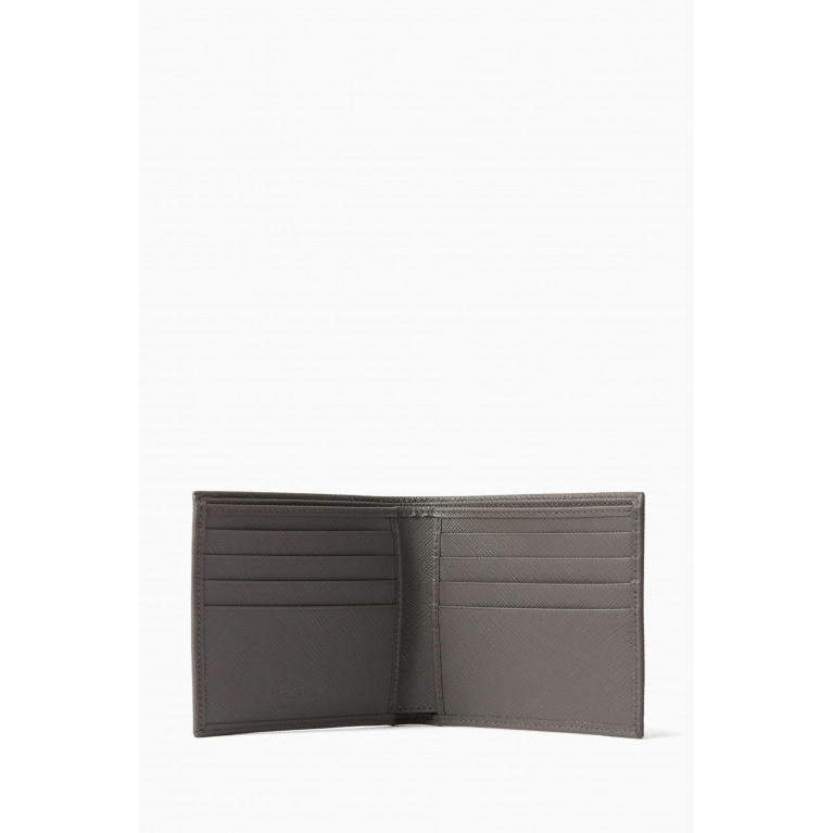Prada - Logo Billfold Wallet in Saffiano Leather