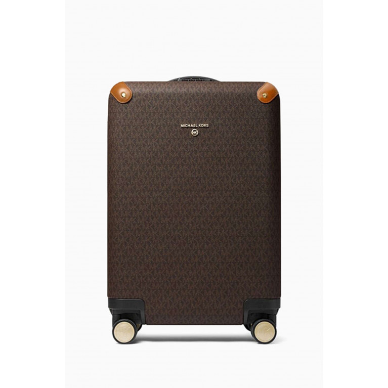MICHAEL KORS - Small Trolley Suitcase in Signature Monogram Canvas