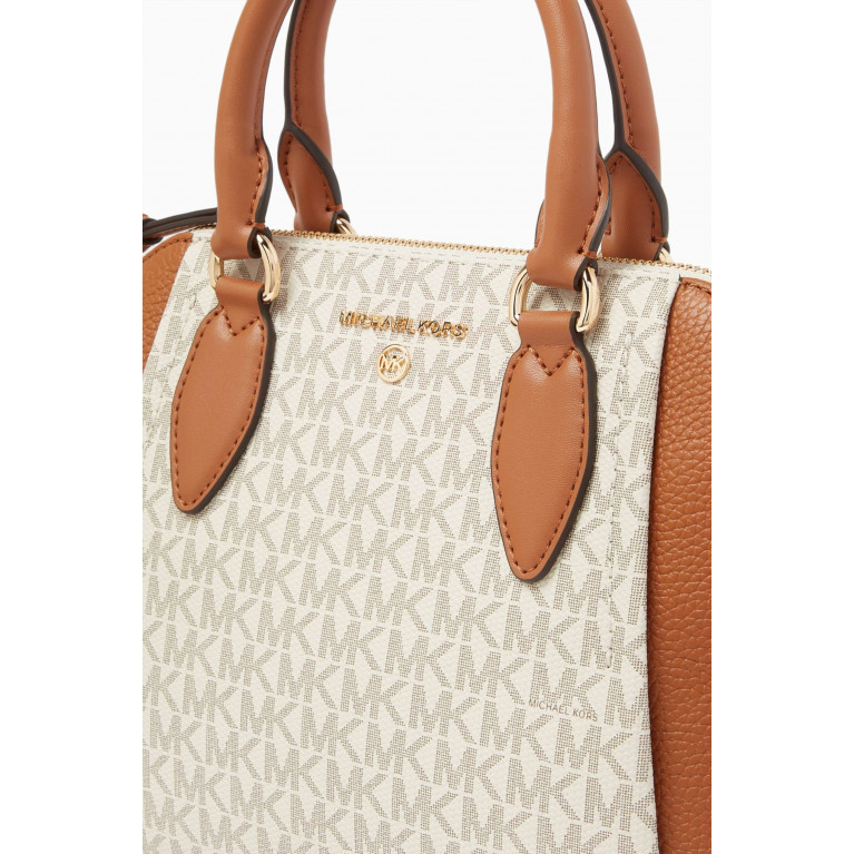 MICHAEL KORS - Medium Sienna Top-handle Bag in Logo Canvas