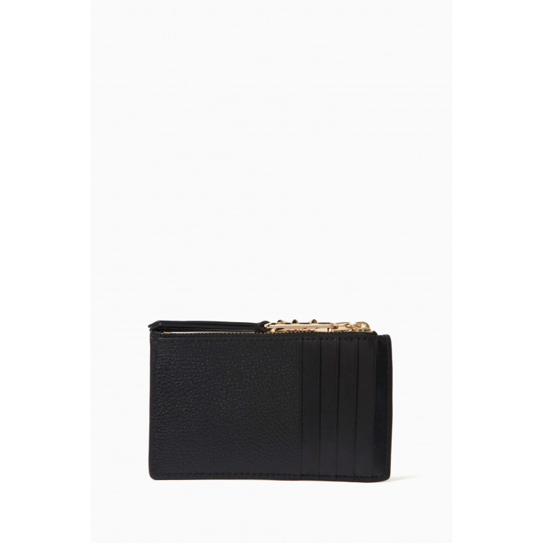 MICHAEL KORS - Small Empire Zip Card Holder in Grained Leather