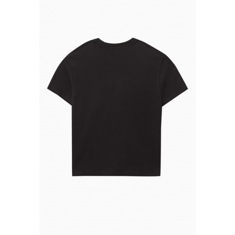 MSGM - Logo T-Shirt in Cotton Jersey Black