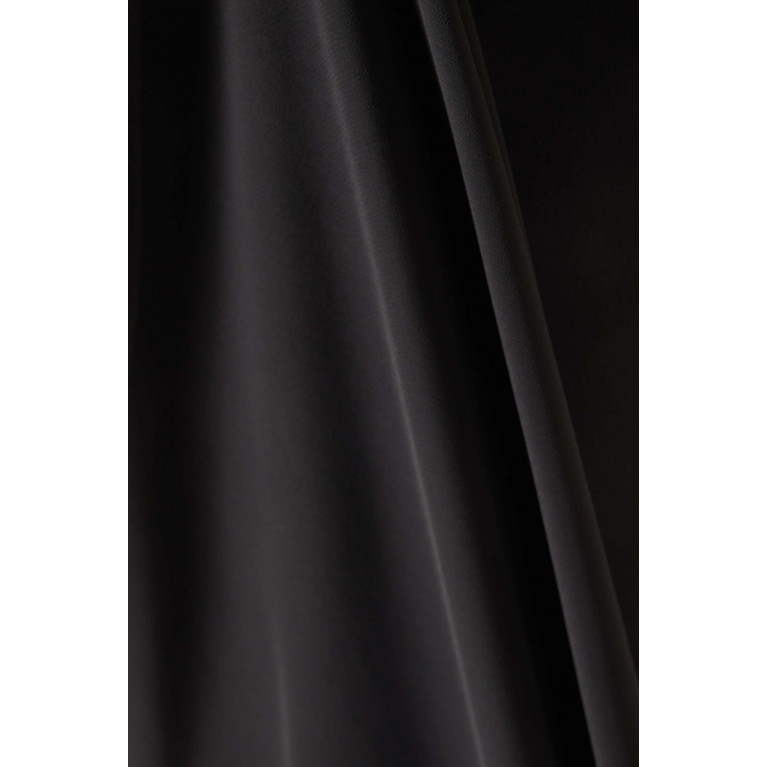 NASS - Cut-out Chiffon Cape Gown in Satin Crêpe