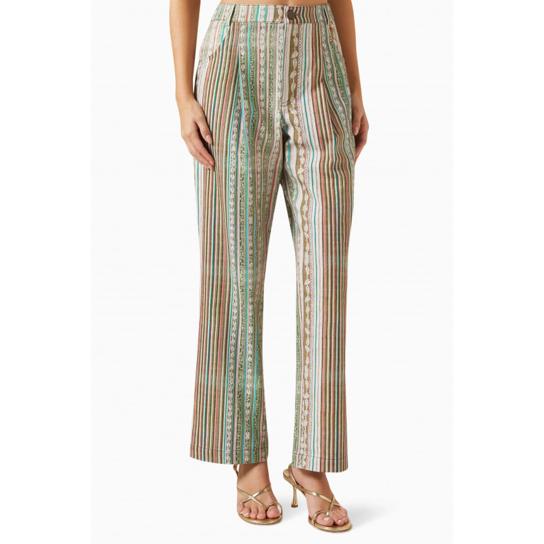 SIEDRES - Mani Printed Pants in Cotton-blend