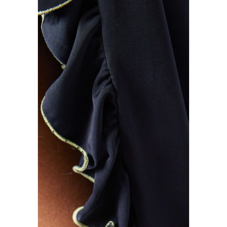 SIEDRES - Alea Cowl-back Asymmetric Dress in Polyester