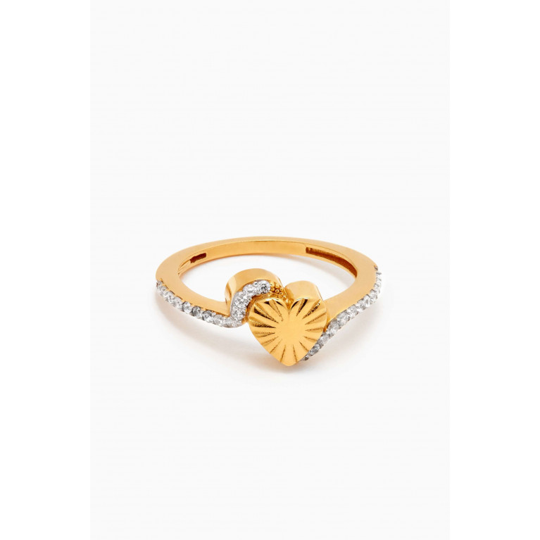 MER"S - Full Of Love Ring in 24kt Gold-plated Sterling Silver