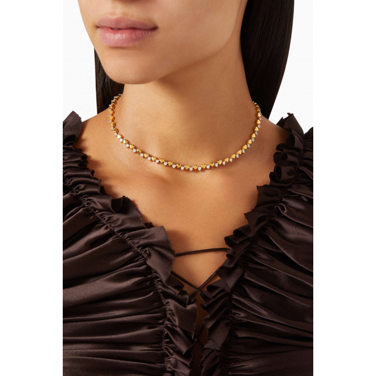 MER"S - Enchanted Choker Necklace in 24kt Gold-plated Sterling Silver