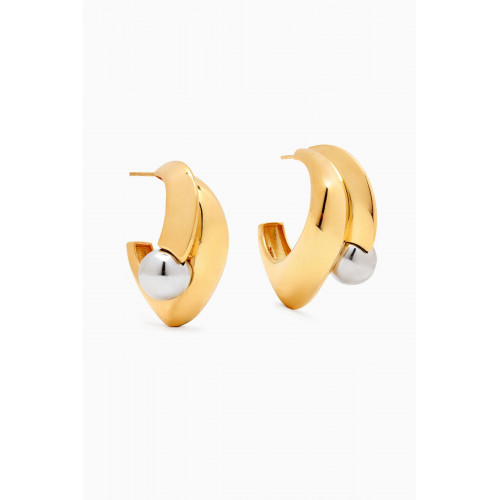 MER"S - Yess!! Earrings in 24kt Gold-plated Sterling Silver