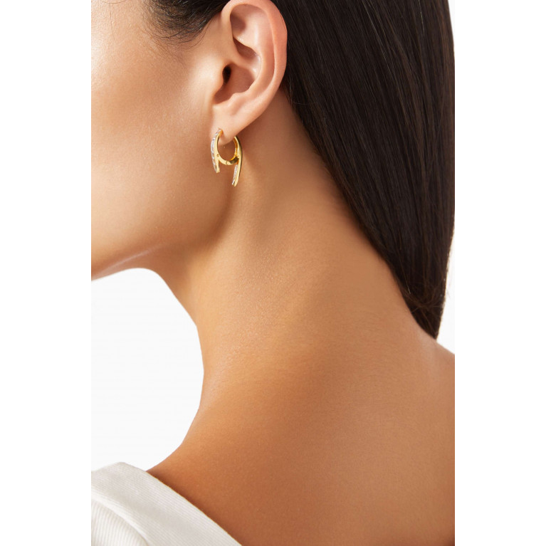 MER"S - Enbrace It Earrings in 24kt Gold-plated Sterling Silver