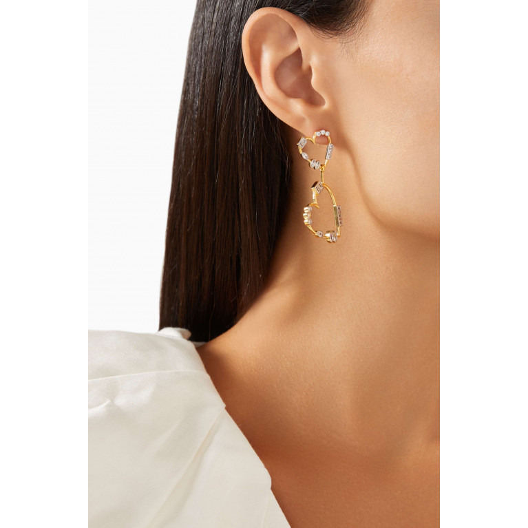 MER"S - Forever Always Earrings in 24kt Gold-plated Sterling Silver