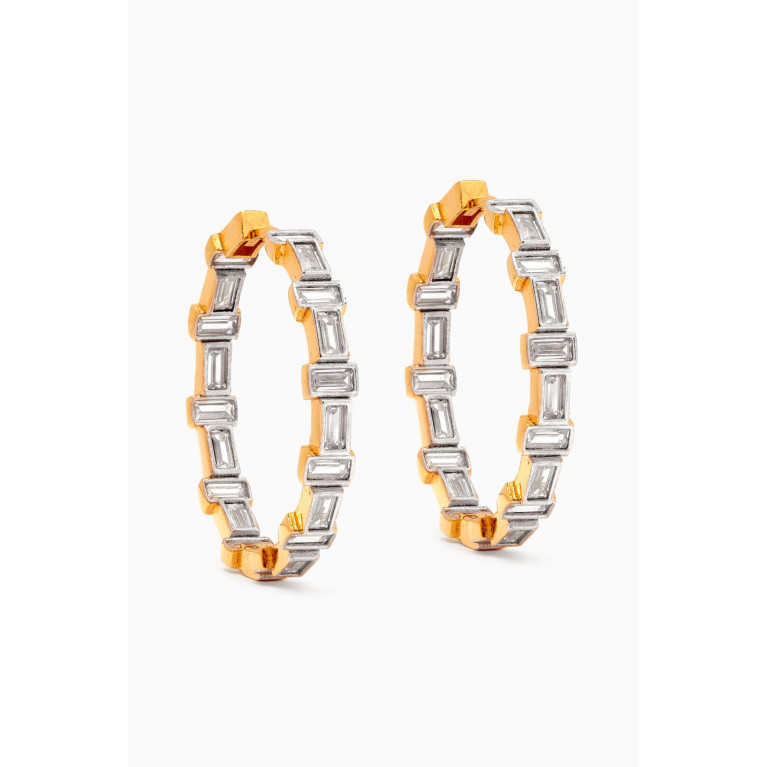 MER"S - You Do You Hoop Earrings in 24kt Gold-plated Sterling Silver