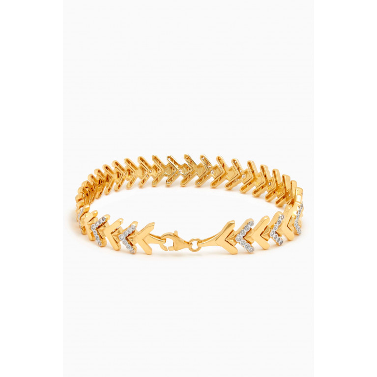 MER"S - Love Inspo Bracelet in 24kt Gold-plated Sterling Silver