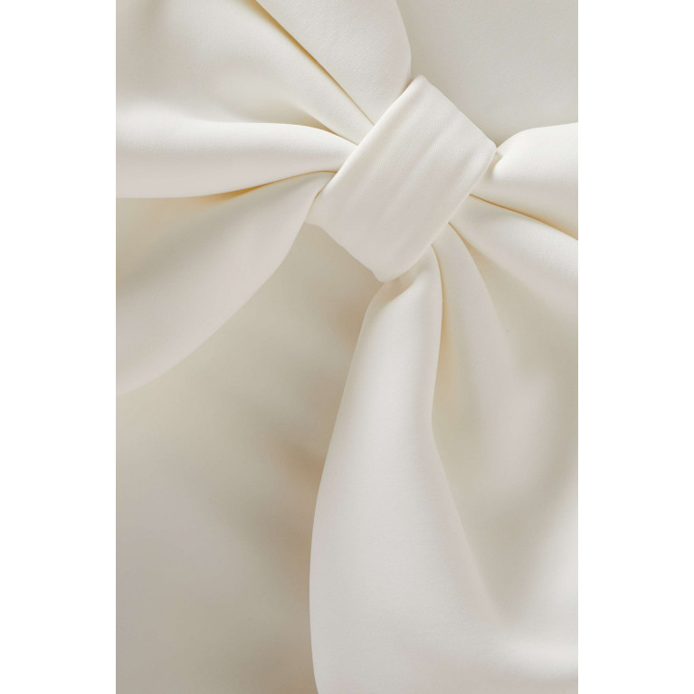 Mossman - Wistful Strapless Bow Mini Dress White