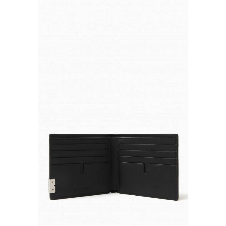 Burberry - B Cut Bifold Wallet in Calf Leather