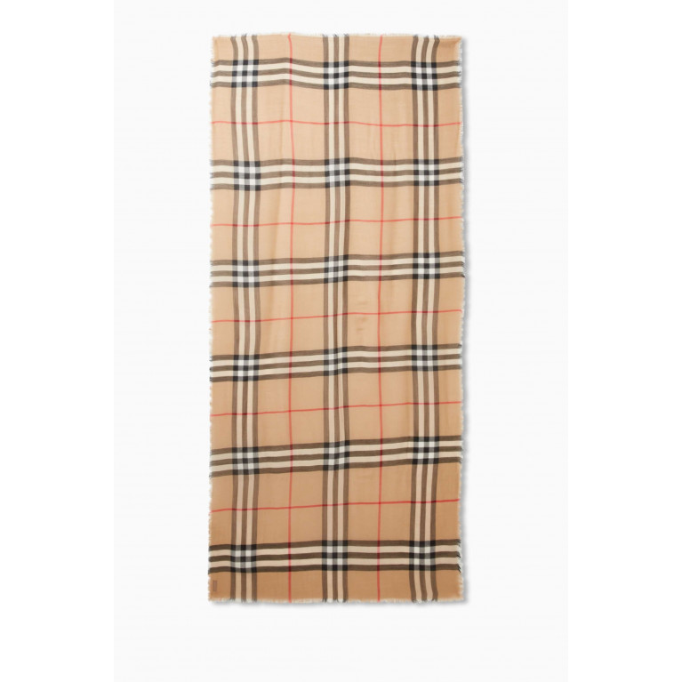 Burberry - Check Scarf in Wool