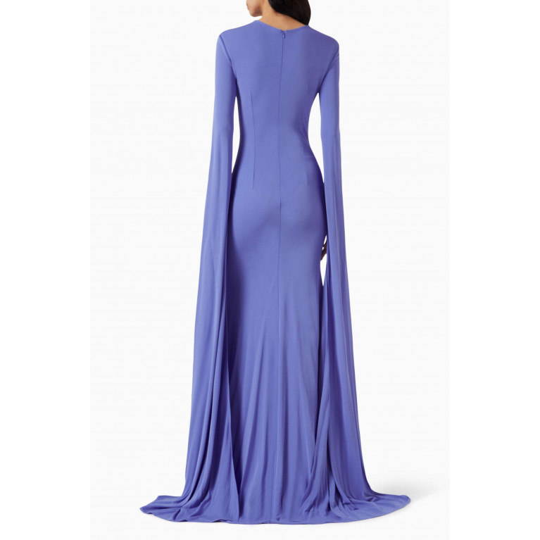 Alex Perry - Cape-style Sleeve Maxi Dress in Viscose-jersey