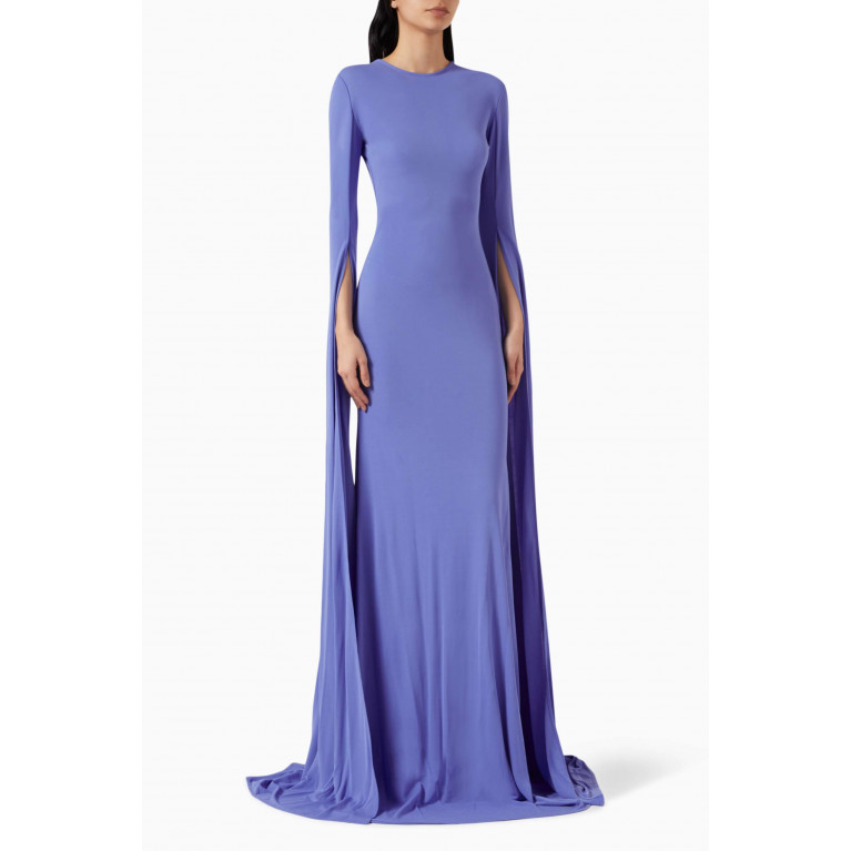 Alex Perry - Cape-style Sleeve Maxi Dress in Viscose-jersey