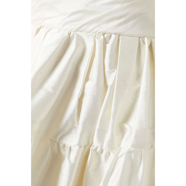 Shona Joy - La Lune Cirrus Corset Mini Dress in Silk