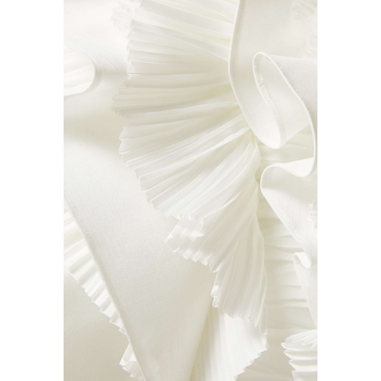 Acler - Ascot Pleated Mini Dress White
