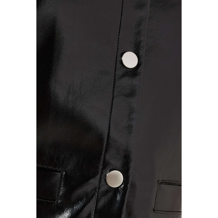 Theory - Crop Jacket in Patent Faux Leather