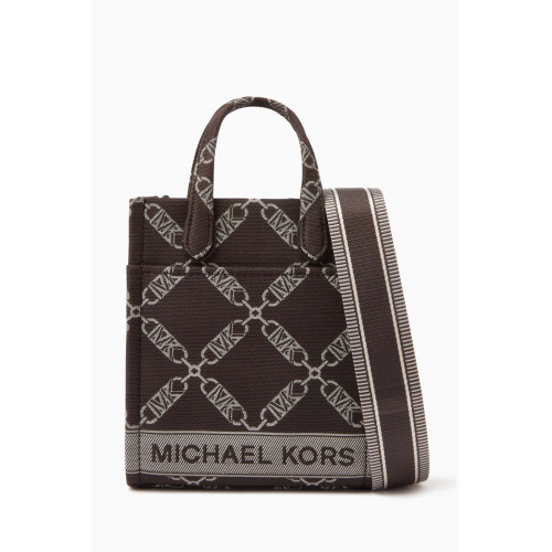 MICHAEL KORS - XS Gigi Crossbody Tote Bag in Empire Logo Jacquard