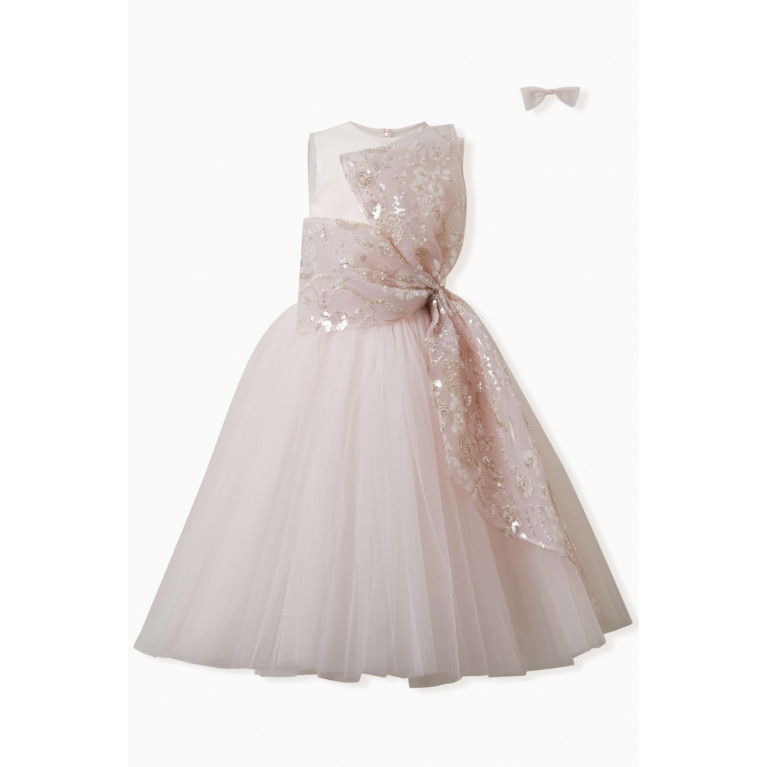 Lėlytė - Embellished Dress in Tulle & Couture Mesh